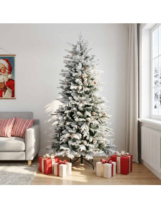 Albero di Natale Artificiale con Rami Pieghevoli 210 cm