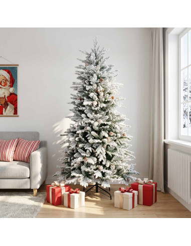 Albero di Natale Artificiale con Rami Pieghevoli 210 cm