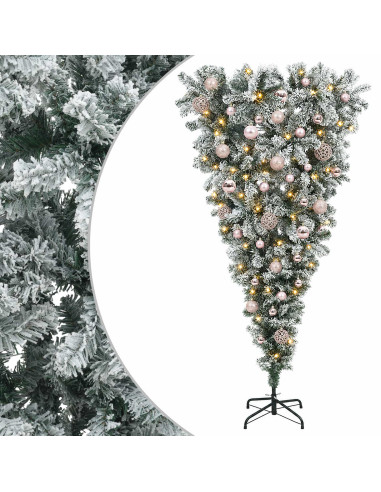 Albero di Natale artificiale rovesciato con rami snodati 120 cm