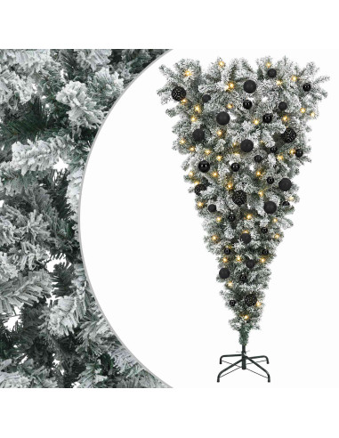 Albero di Natale artificiale rovesciato con rami snodati 120 cm