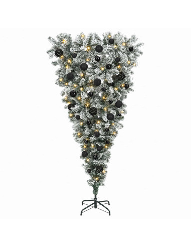 Albero di Natale artificiale rovesciato con rami snodati 120 cm