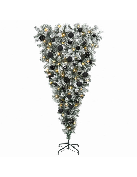 Albero di Natale artificiale rovesciato con rami snodati 120 cm