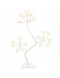 Albero di Natale a LED a forma di S 2 pz Bianco 18 x 18 x 45 cm 2