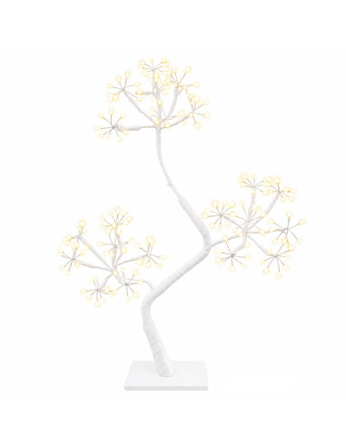 Albero di Natale a LED a forma di S 2 pz Bianco 18 x 18 x 45 cm
