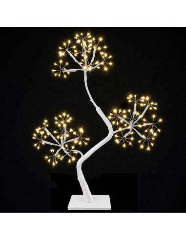 Albero di Natale a LED a forma di S 2 pz Bianco 18 x 18 x 45 cm