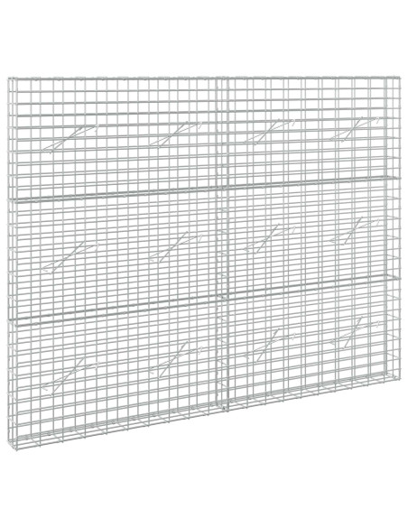 Gabione con Filo da 3,5 mm e Rete da 5x10 cm 200x10x150 cm