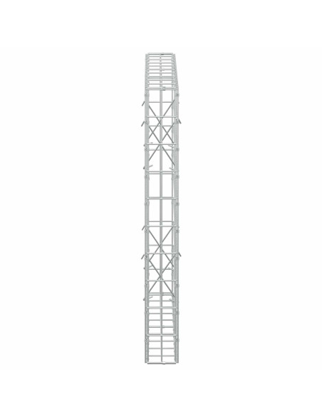 Gabione con Filo da 3,5 mm e Rete da 5x10 cm 100x10x100 cm