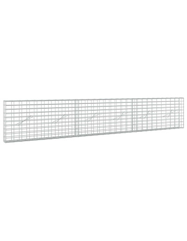 Gabione con Filo da 3,5 mm e Rete da 5x10 cm 300x10x50 cm