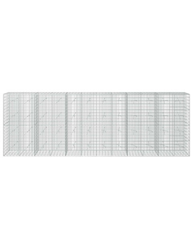Gabione con Filo da 3,5 mm e Rete da 5x10 cm 700x20x200 cm