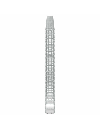 Gabione con Filo da 3,5 mm e Rete da 5x10 cm 700x20x200 cm