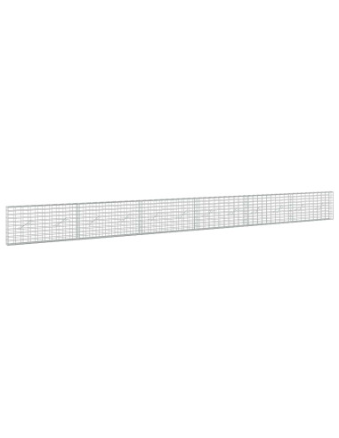 Gabione con Filo da 3,5 mm e Rete da 5x10 cm 600x10x50 cm