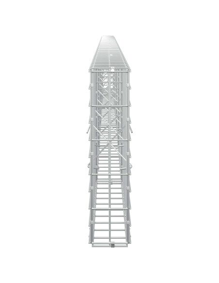 Gabione con Filo da 3,5 mm e Rete da 5x10 cm 600x10x50 cm