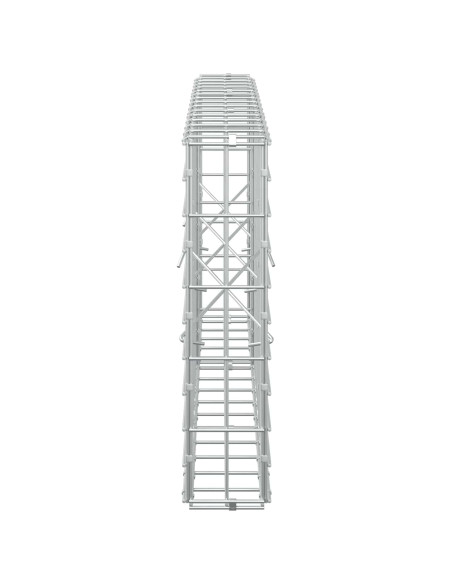 Gabione con Filo da 3,5 mm e Rete da 5x10 cm 150x10x50 cm