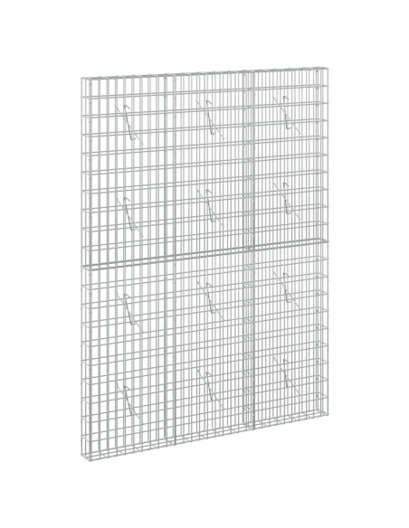 Gabione con Filo da 3,5 mm e Rete da 5x10 cm 150x10x200 cm