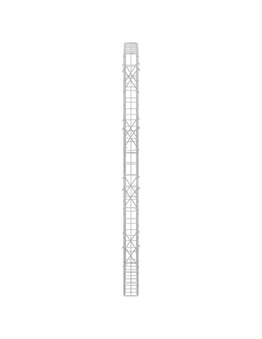 Gabione con Filo da 3,5 mm e Rete da 5x10 cm 100x10x200 cm