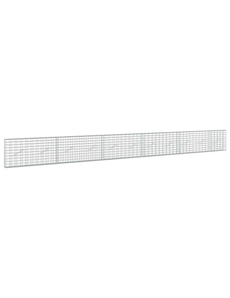 Gabione con Filo da 3,5 mm e Rete da 5x10 cm 550x10x50 cm