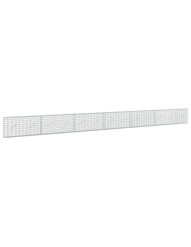 Gabione con Filo da 3,5 mm e Rete da 5x10 cm 650x10x50 cm