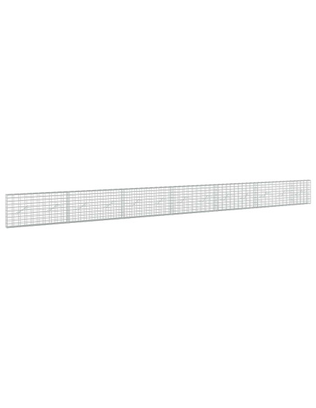 Gabione con Filo da 3,5 mm e Rete da 5x10 cm 650x10x50 cm