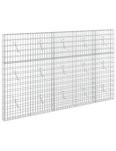 Gabione con Filo da 3,5 mm e Rete da 5x10 cm 250x10x150 cm 2
