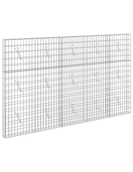 Gabione con Filo da 3,5 mm e Rete da 5x10 cm 250x10x150 cm
