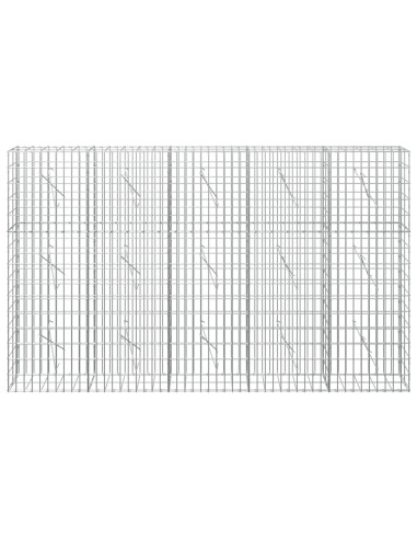 Gabione con Filo da 3,5 mm e Rete da 5x10 cm 250x10x150 cm