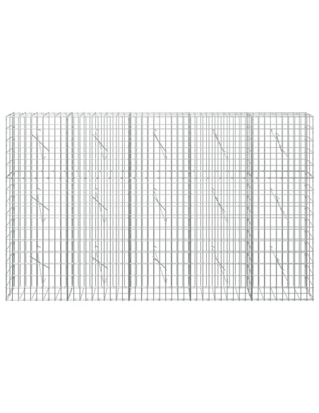 Gabione con Filo da 3,5 mm e Rete da 5x10 cm 250x10x150 cm