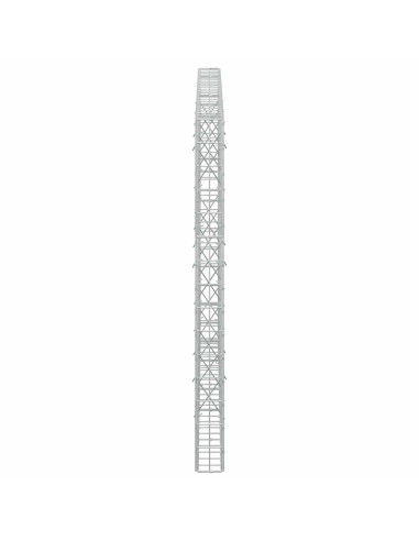 Gabione con Filo da 3,5 mm e Rete da 5x10 cm 250x10x150 cm