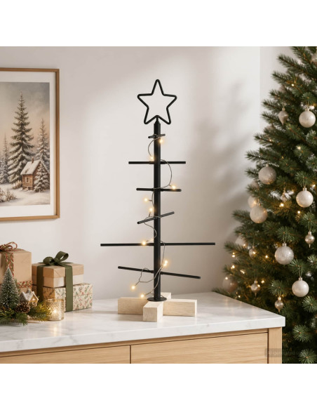 Albero di Natale in metallo con supporto KUOPIO 60 cm