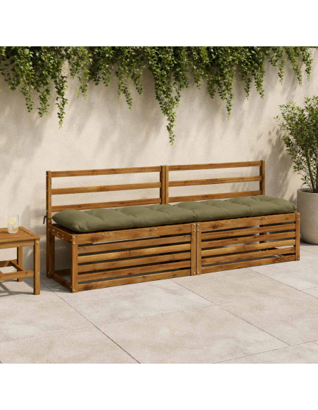 Cuscini per Panchina VIANEN 2 pz 100% Poliestere Verde Oliva