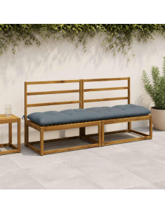 Cuscini per Panchina VIANEN 2 pz 100% Poliestere Blu