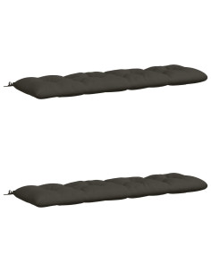 Cuscini per Panchina VIANEN 2 pz 100% Poliestere Antracite 2