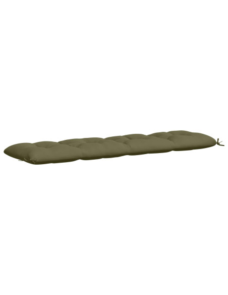 Cuscini per Panchina VIANEN 2 pz 100% Poliestere Verde Oliva