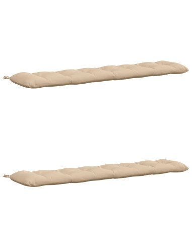 Cuscini per Panchina VIANEN 2 pz 100% Poliestere Crema