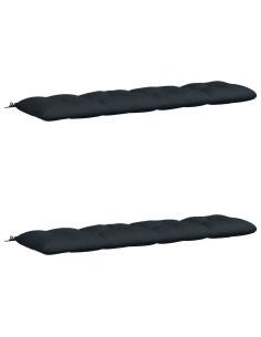 Cuscini per Panchina VIANEN 2 pz 100% Poliestere Blu Scuro 2