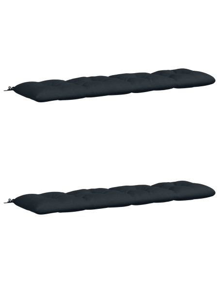 Cuscini per Panchina VIANEN 2 pz 100% Poliestere Blu Scuro
