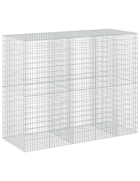 Gabione con Filo da 5 mm e Rete da 5x10 cm 250x100x200 cm