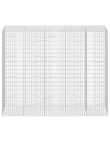 Gabione con Filo da 5 mm e Rete da 5x10 cm 250x100x200 cm