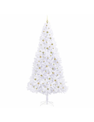 Albero di Natale artificiale Bianco 300 cm PVC e Acciaio
