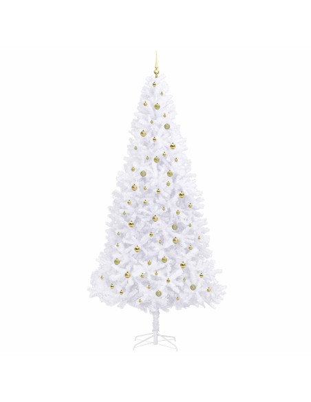 Albero di Natale artificiale Bianco 300 cm PVC e Acciaio
