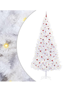Albero di Natale artificiale Bianco 300 cm PVC e Acciaio 2