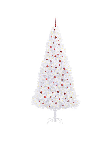 Albero di Natale artificiale Bianco 300 cm PVC e Acciaio