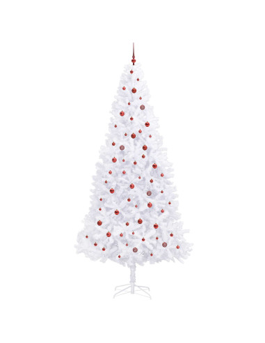 Albero di Natale artificiale Bianco 300 cm PVC e Acciaio