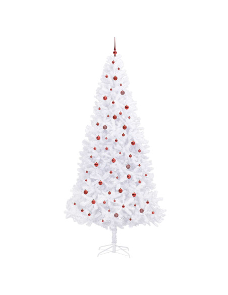 Albero di Natale artificiale Bianco 300 cm PVC e Acciaio
