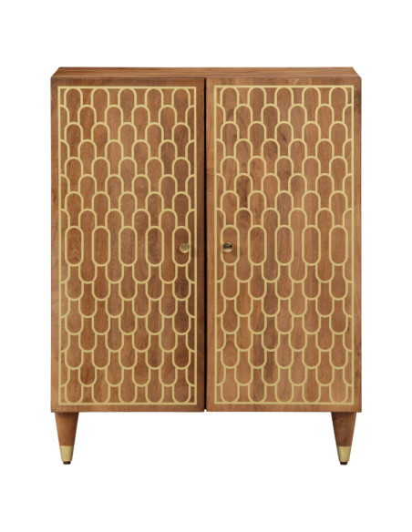 Credenza 60x33x75 cm in Legno Massello di Mango