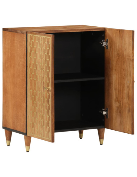 Credenza 60x33x75 cm in Legno Massello di Mango