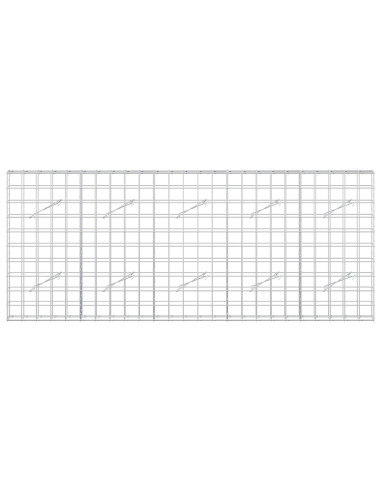 Gabione con Filo da 3,5 mm e Rete da 10x10 cm 250x10x100 cm