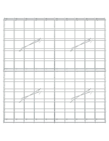 Gabione con Filo da 3,5 mm e Rete da 10x10 cm 100x10x100 cm