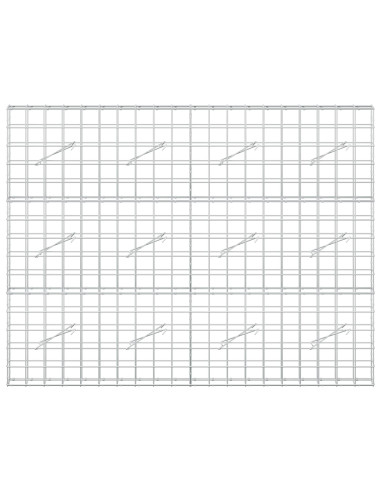 Gabione con Filo da 3,5 mm e Rete da 10x10 cm 200x10x150 cm
