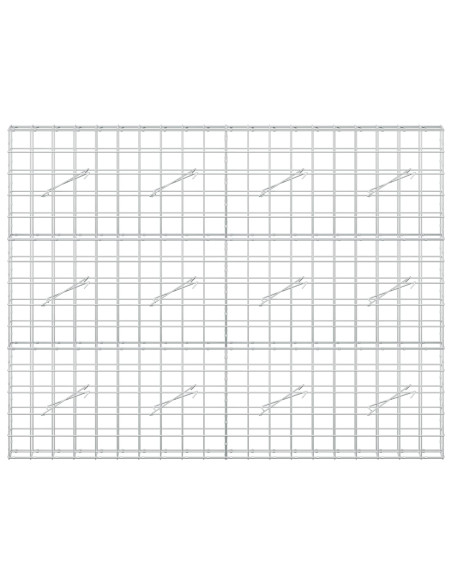 Gabione con Filo da 3,5 mm e Rete da 10x10 cm 200x10x150 cm