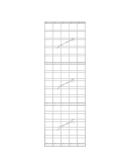 Gabione con Filo da 3,5 mm e Rete da 10x10 cm 50x10x150 cm